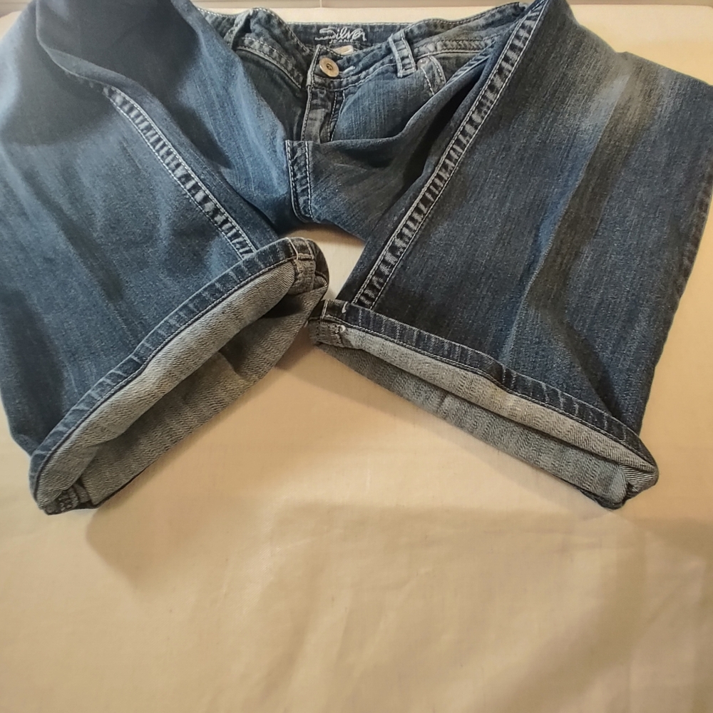 Silver Suki Jeans Bootcut Mid Rise Curve Womens - Picture 5 of 13